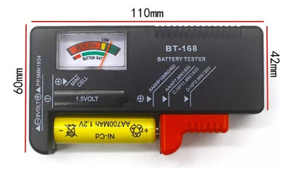 Tester Probador Pila Bateria Aa Aaa Varios Tamaños Hasta 9v