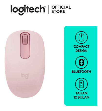 Mouse Inalámbrico Logitech Bluetooth M196 Rosa
