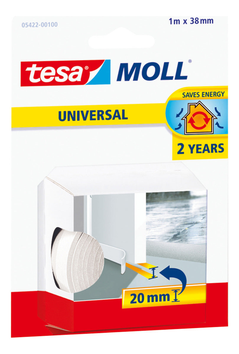 Tesamoll Universal Puertas Umbral 38mm X 1mt Blanco Tesa