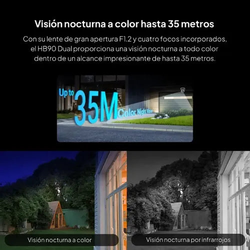 Camara Seguridad Wifi Dual Hb90 2k+ Y Panel Solar Ezviz Blanco