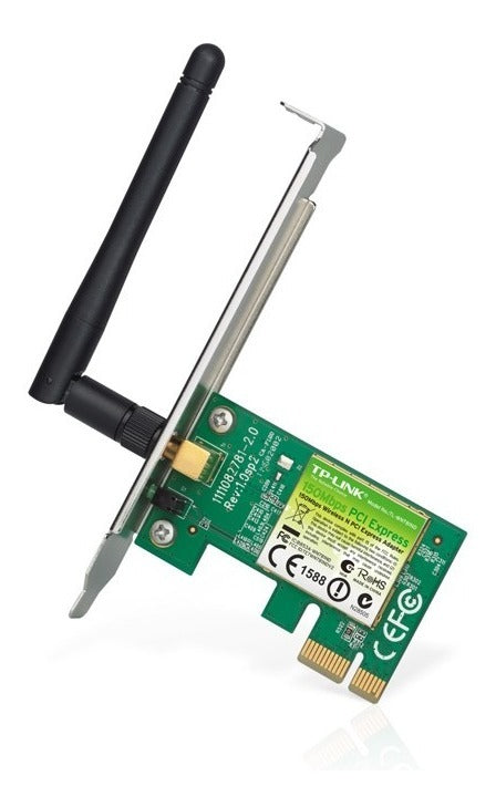 Adaptador Tplink Tlwn781nd Inalámbrico Pci Express N 150mbp