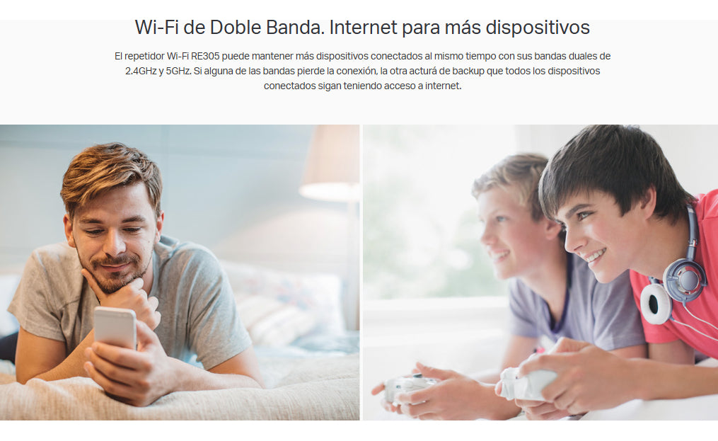 Repetidor Wi-fi Mesh Ac1200 Tp Link Re305 Doble Banda