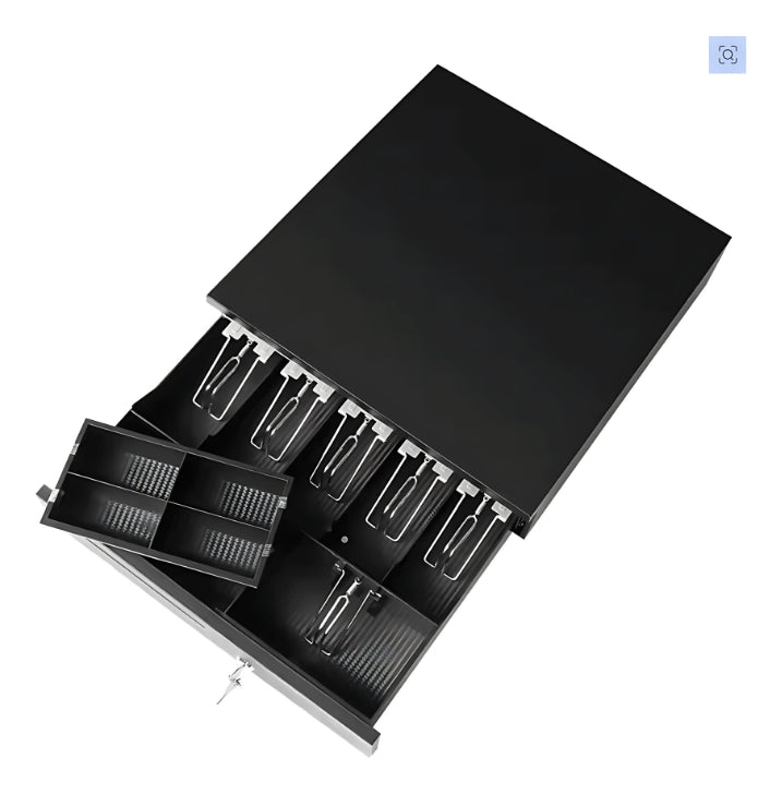 Caja Gaveta Seguridad Registradora Dinero Metálica 42x40x10