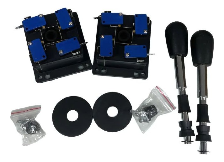 Palancas Arcade Joystick Metal Pack X2 Negro