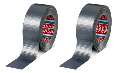 Cinta Tesa Duct Tape Tesa Pro Strong Gris 25m X 50mm Pack 2 Gris Pro Strong Duct Tape