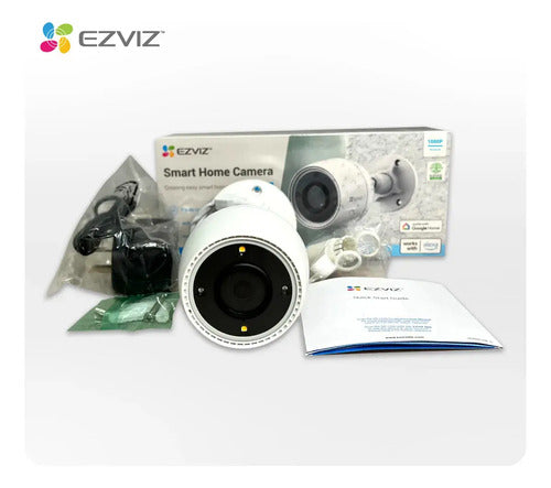 Camara Seguridad Fija Exterior Wifi H3c 2mp Con Ia Ezviz Blanco