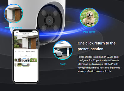 Cámara Seguridad Pt Wifi H8c Pro 3k Auto-tracking Ezviz