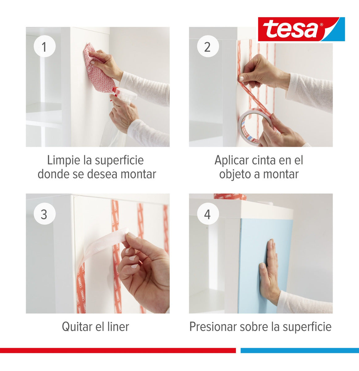 Cinta Doble Contacto Montaje 1,5mt X 19mm Ultra Fuerte Tesa