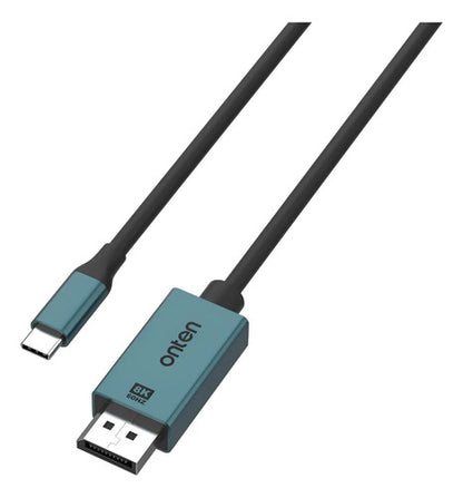 Cable Usb-c A Displayport 8k 60hz 1.8m Onten Otn-uc955 Azul Petróleo