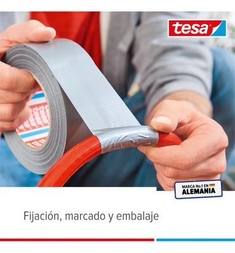 Cinta Duct Tape Tesa Universal Gris Extra Fuerte De Tesa Gris Liso