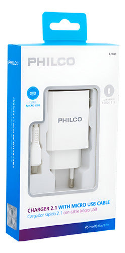 Cargador  Micro Cable Carga Rapida Blanco