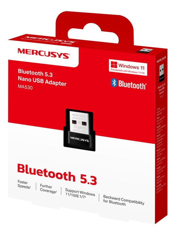 Adaptador Nano Usb 2.0 Bluetooth 5.3 Ma530 Mercusys