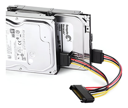 Cable Poder Adaptador Sata A Doble Sata Splitter 1 A 2