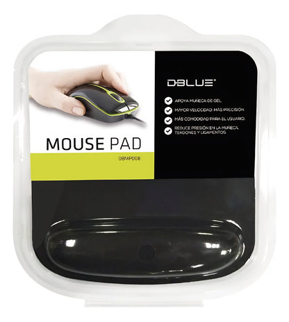 Mouse Pad Gel Con Apoya Muñeca Cuadrado Dblue