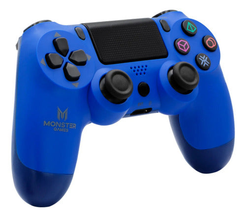 Control Inalámbrico Monster Games D-shock Compatible P4 Azul