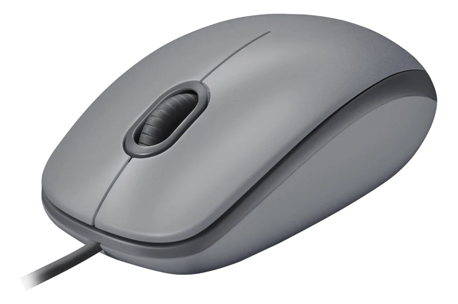 Mouse Alámbrico Usb Logitech M110 Click Silencioso Gris