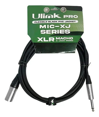 Cable Audio Xlr Macho Jack Mono 6 Metros Ulink Profesional
