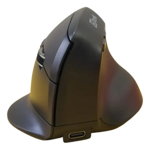 Mouse Ergonómico Inalámbrico Bluetooth Utek 1600 Dpi 6 Botones Negro