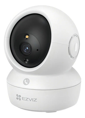 Ezviz H6c Pro 2k+ Cámara De Seguridad Wifi 4mp Pt Alexa To Color Blanco