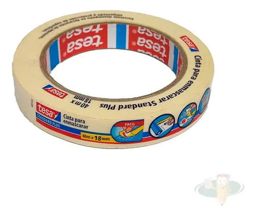 Cinta Para Enmascarar Masking Tape 40mts X 18mm Tesa