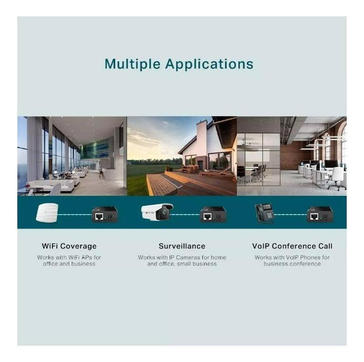 Inyector Tp-link Poe Gigabit Tl-poe150s 15,4w