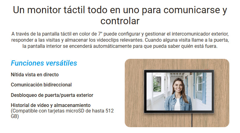 Kit Video Intercomunicador Wifi Inteligente Ezviz Hp7 2k 3mp
