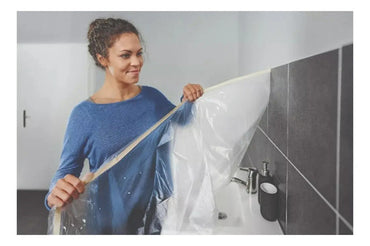 Plástico Protector Antiderrame Adhesivo 25m X 1.40m Tesa