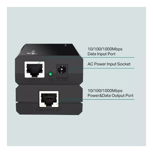 Inyector Tp-link Poe Gigabit Tl-poe150s 15,4w
