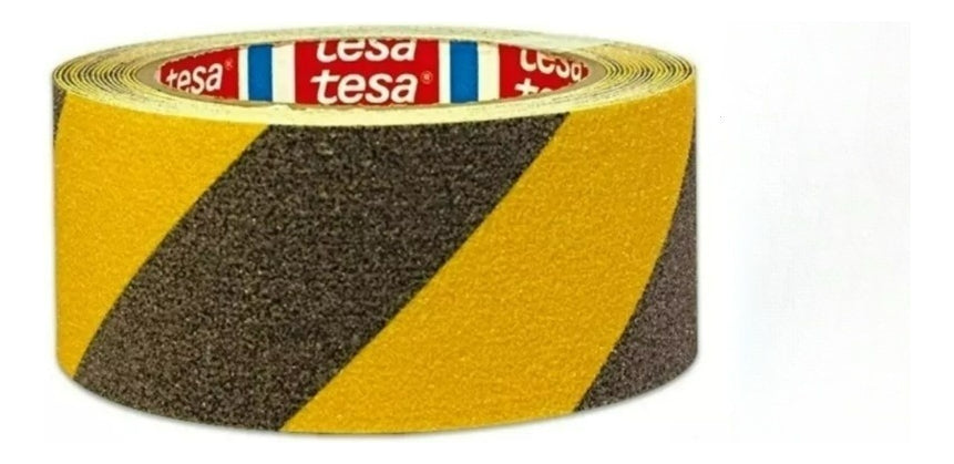 Cinta Antideslizante Negra Amarilla 5m X 50mm Tesa
