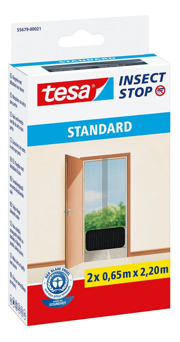 Malla Mosquitera Puertas Negra 2 X 0,65m X 2,5m Tesa