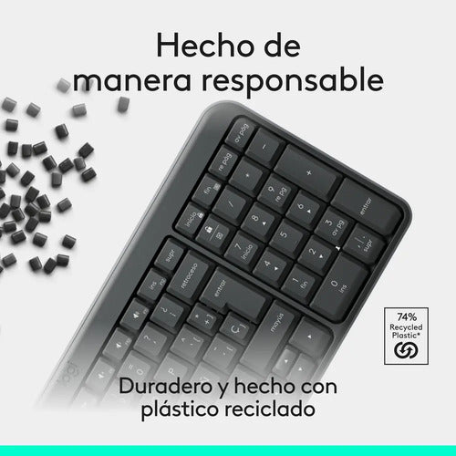 Teclado Inalámbrico Bluetooth Logitech K250 Negro Español España