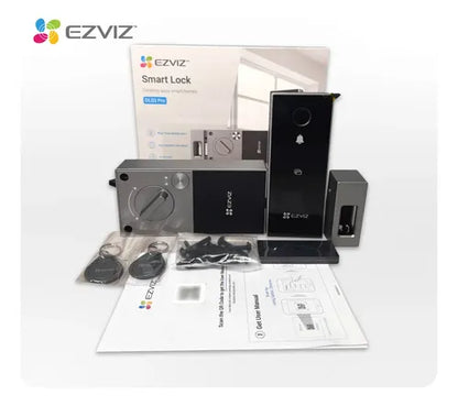 Cerradura Inteligente Dl03 Huella Código Acceso Ezviz Negro/gris