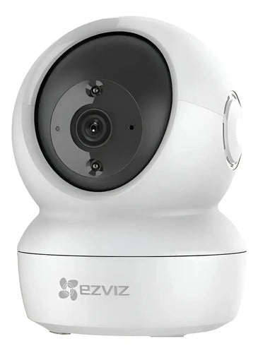 Ezviz H6c Pro 2k+ Cámara De Seguridad Wifi 4mp Pt Alexa To Color Blanco