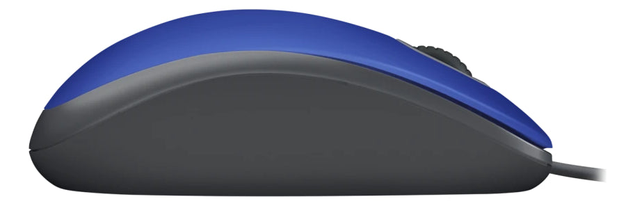 Mouse Alámbrico Usb Logitech M110 Click Silencioso Azul