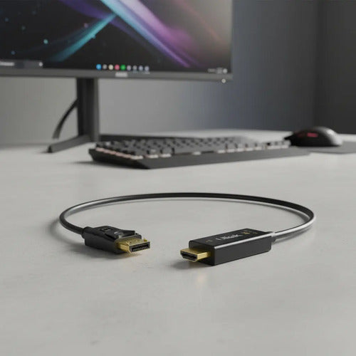 Cable Adaptador Hdmi A Displayport 4k 60hz 1.8m Ulink Negro