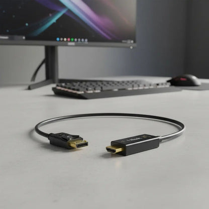 Cable Adaptador Hdmi A Displayport 4k 60hz 1.8m Ulink Negro