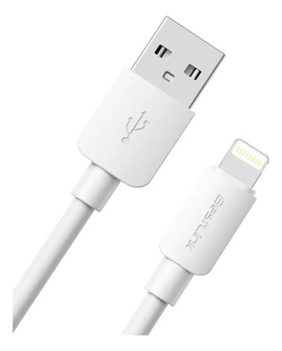 Cable Usb-a A Lightning 2.4a 1 Metro Bestlink Carga Rápida Blanco