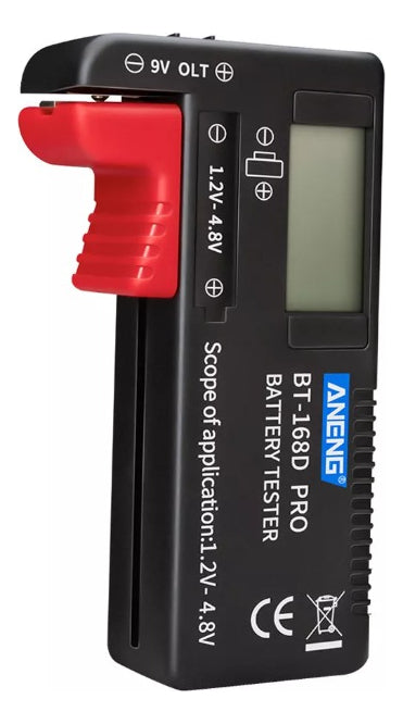 Tester Universal Probador Bateria Pila Pantalla Digital