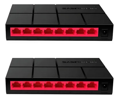 Switch Mercusys 8 Puertos Ms108g 10/100/1000 Mbps Pack 2