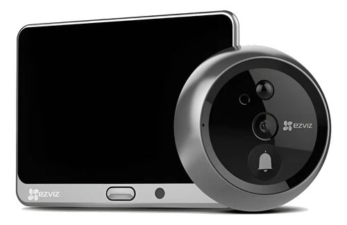 Mirilla Inteligente Full Hd 1080p Wifi C/monitor Dp2c Ezviz Negro