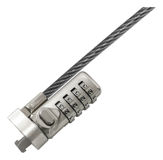Candado Notebook Slot Nano Con Clave 1.8mt Cable 4mm Fuerte