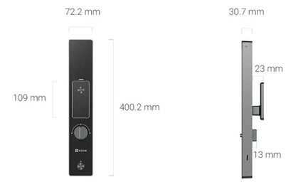 Cerradura Inteligente Reconocimiento Facia Dl50fvs Ezviz Negro