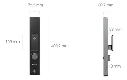 Cerradura Inteligente Reconocimiento Facia Dl50fvs Ezviz Negro