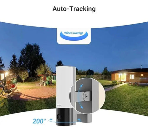 Cámara Lámpara Seguridad Wifi Dual Band El3 2k Ezviz Negro