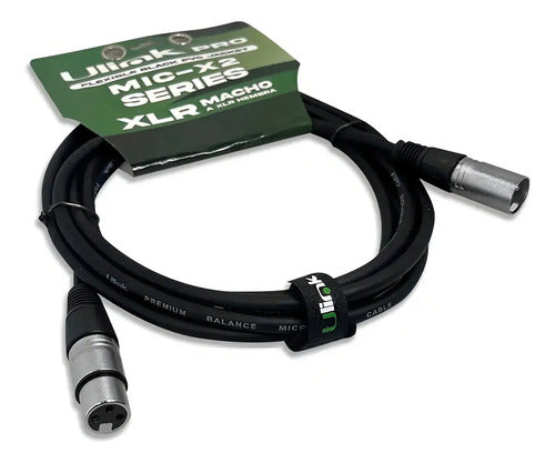Cable De Audio Xlr Macho Hembra De 3 Mts Ul-mic-x2003