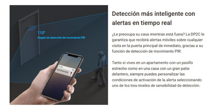 Mirilla Inteligente Full Hd 1080p Wifi C/monitor Dp2c Ezviz