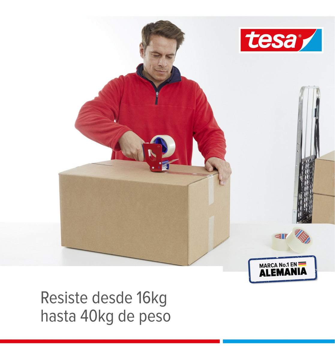 Pack X 6 Cinta Embalaje Transparente 100mx48mm Tesa