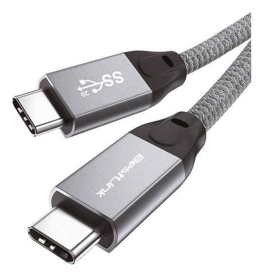 Cable Usb Tipo C Carga Rápida 100w 20gb 4k Anti Nudos 120cm