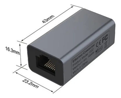Copla Unión Cable Rj45 1000mbps Gigabit Cat8 Cat7 Cat6 Cat5