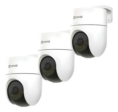 Pack 3x2 Cámara H8c Pro 2k Wifi Pro Visión Nocturna Ezviz Blanco